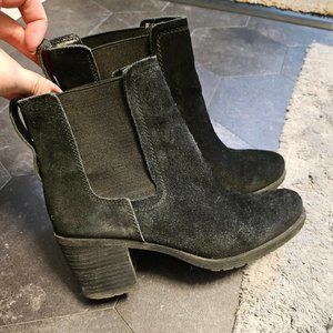 Sam Edelman black suede ankle boots